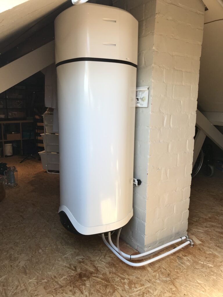 Muurmodel warmtepompboiler